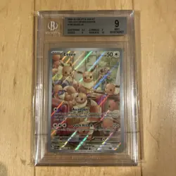 Pokemon 2024 S&V Twilight Masquerade #188 Eevee Ir Graded Bgs 9 - Image 1