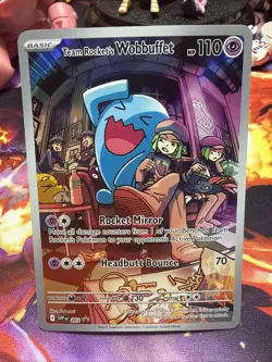 Pokemon Team Rocket's Wobbuffet Holo Promo Full Art SVP203 Scarlet & Violet 110… - Image 1