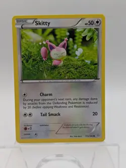 Skitty 113/160 Common Primal Clash Yuki Mori Pokemon NM - Image 1