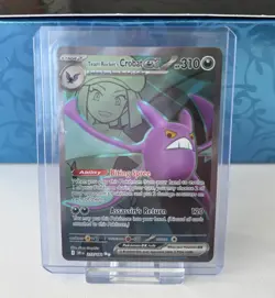 🌎 🚚 Team Rocket's CROBAT EX 217/182 Destined Rivals Full Art Pokemon TCG NM/M - Image 1
