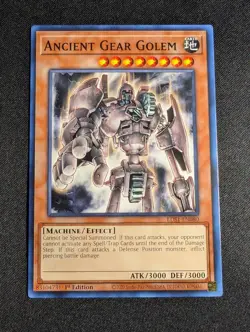 Yugioh - Ancient Gear Golem LDS1-EN080 1st Edition Common NM - Image 1