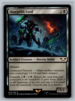 Magic MTG Universes Beyond: Warhammer 40,000 Skorpekh Lord #058/168 TCG CCG 40k - Image 1