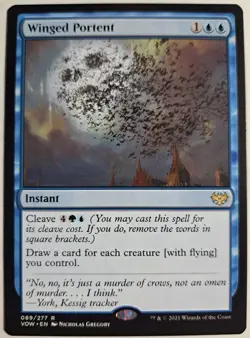 Winged Portent x1 Innistrad: Crimson Vow Magic the Gathering MTG LP/NM - Image 1