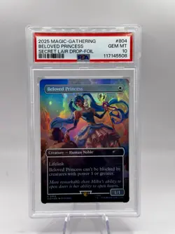 Beloved Princess 0804 Rainbow Foil Secret Lair X Hatsune Miku MTG PSA 10 GM - Image 1