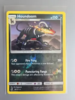 Houndoom 59/111 Crimson Invasion NM POKEMON Reverse Holo - Image 1