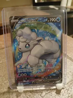 Pokemon TCG Alolan Vulpix V Full Art 173/195 Sword & Shield (Only 4 JRVISIONS13 - Image 1