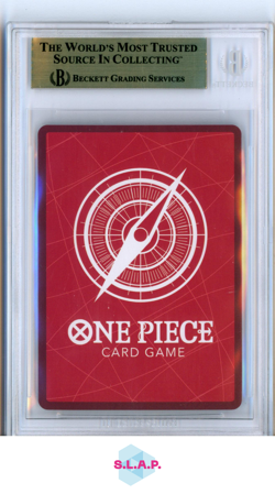 SHANKS LEADER BANDAI ONE PIECE OP09-001 2025 2ND ANN.SET GEM MINT EN BECKETT 9.5 - Image 2