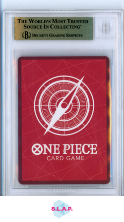 LUFFY LEADER BANDAI ONE PIECE OP09-061 2025 2ND ANN. SET GEM MINT EN BECKETT 9.5 - Image 2