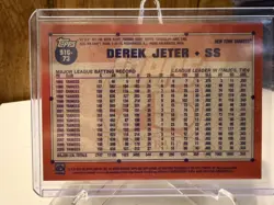 2026 Topps Series 1 DEREK JETER Silver Pack Chrome Orange Refractor Card 17/25 - Image 2