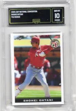 2018 Leaf National Shohei Ohtani #01 Rookie Card GMA Gem Mint 10 - Image 1