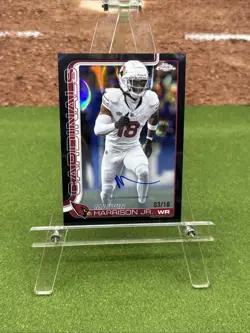 2025 Topps Chrome Marvin Harrison Jr. /10 Black Lava Refractor On Card Autograph - Image 1