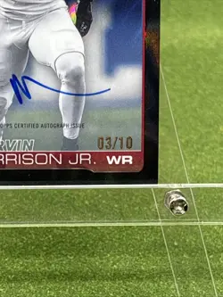 2025 Topps Chrome Marvin Harrison Jr. /10 Black Lava Refractor On Card Autograph - Image 2