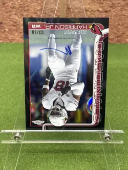 2025 Topps Chrome Marvin Harrison Jr. /10 Black Lava Refractor On Card Autograph - Image 3
