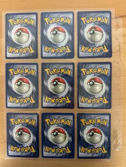 Lp/HP (Unlimited) COMPLETE Pokemon BASE Set 37 Card COMMON Non-Holo 102 - Image 3