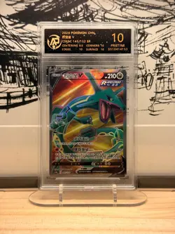 Pokemon Rayquaza V 145/132 Full Art Rare 2024 RPA 10 Pristine Chinese Card - Image 1