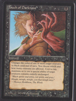 MTG English Touch of Darkness Normal Legends - Image 1