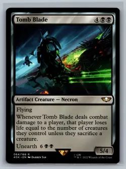 Magic MTG Universes Beyond: Warhammer 40,000 Tomb Blade #064/168 TCG CCG 40k - Image 1