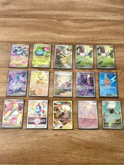 Pokemon Card Bundle 15 V EX Full Art Holo Rare Job Lot Collection Mixed Bundle - Image 1