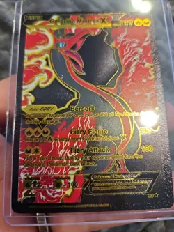 Galarian Moltres X Black Foil Fan Art Vinyl Collector Pokemon Card 1/3 - Image 5