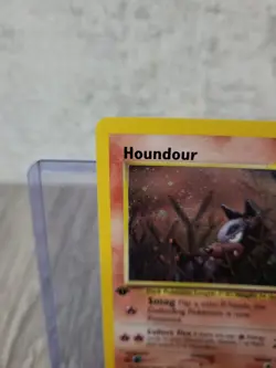 Houndour Holo SWIRL Pokemon Card Neo Discovery 5/75 1st Edition NM - Image 3