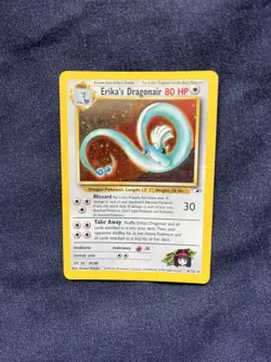 Pokemon TCG Erika’s Dragonair 4/132 Gym Heroes Holo Rare Unlimited WOTC Card - Image 1