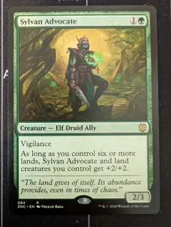 MTG Sylvan Advocate Zendikar Rising Commander (ZNC) #084 NM - Image 1