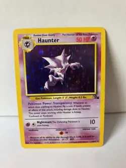 Haunter 6/62 Fossil Holo Rare Pokemon Card WOTC 1999 LP - Image 1