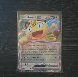 Meowth ex 062/088 Perfect Order Holo Pokemon Card NM - Image 1