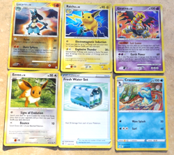 .44 CENTS NO RESERVE HIGH BID WINS POKEMAN CARD LOT OF SIX SOME FOIL - Image 1