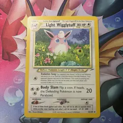 Pokemon Card - Light Wigglytuff Neo Destiny 54/105 Uncommon NM - Image 1