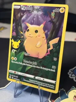 Pokemon Pikachu TCG 2021 Celebrations Holo Rare Card 5/25 LP - Image 2
