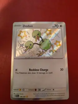 Doduo Baby Shiny Rare SV Paldean Fates Pokemon TCG Card 199/091 NM Condition - Image 1
