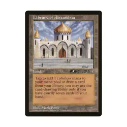 WotC MTG Oversize Cards Library of Alexandria (1st Place) (Arena League) VG - Image 1