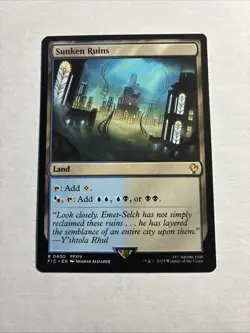 Sunken Ruins - Commander: FINAL FANTASY MTG Plus Bonus Card!!! - Image 1