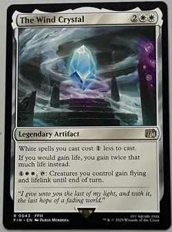 MTG Final Fantasy The Wind Crystal Legendary Artifact RARE REGULAR #0043 - Image 1