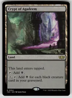 Crypt of Agadeem Normal R Commander: Tarkir: Dragonstorm 354 NM - Image 1