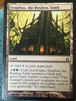MTG - Svogthos, the Restless Tomb Nm ! HUGE ZOMBIE LAND ! - Image 1