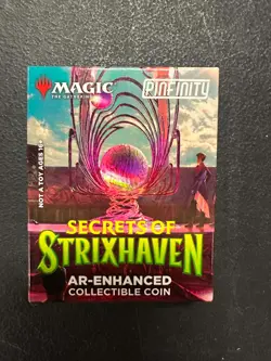 MTG - 1x Secrets of Strixhaven AR-Enhanced Collectible Coin NEW PINFINITY - Image 1