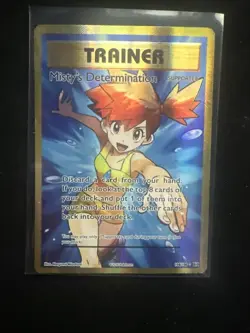 2016 Pokemon MISTY'S DERTERMINATION 108/108 Evolutions Ultra Rare Holo | English - Image 3