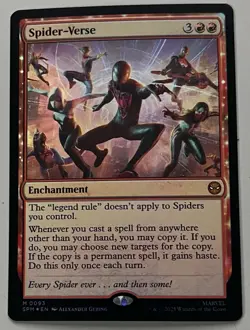 MTG Marvel’s Spider-Man Spider-Verse Enchantment MYTHIC FOIL #0093 - Image 1