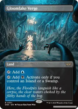 Gloomlake Verge (Borderless) [DSK - 331] - NM [Normal] TCG MTG - Image 1