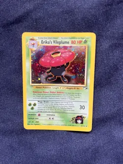 Pokemon TCG Erika’s Vileplume 5/132 Gym Heroes Holo Rare Unlimited WOTC Card - Image 1