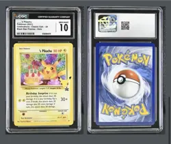 Pokemon Pikachu TCG 2021 Celebrations Black Star Promo #24 Cgc 10 - Image 1