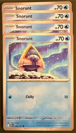Pokemon TCG 4x Snorunt Playset 46/217 Ascended Heroes ME2.5 NM - Image 1