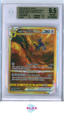 ORIGIN FORM DIALGA VSTAR POKEMON GG68 2023 SWSH CROWN ZENITH - ENG BGS 9.5 - Image 1