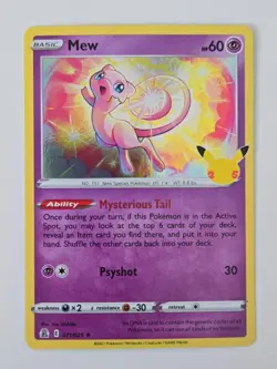 Pokemon Mew 011/025 Holo Rare - Celebrations - Image 1