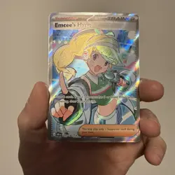 Emcee's Hype 220/182 Sv10: Destined Rivals Holo Pokemon Trainer - Image 4