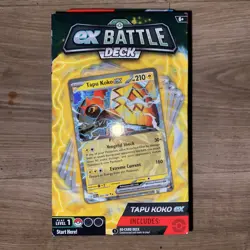 Pokemon ex Battle Deck Tapu Koko ex Factory Sealed Box Ready To Play Deck - Image 1