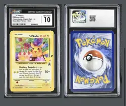 Pokemon Pikachu TCG 2021 Celebrations Black Star Promo #24 Cgc 10 - Image 1