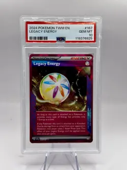 Legacy Energy 167/167 Ace Holo Twilight Masquerade Pokemon PSA 10 Gem Mint - Image 1
